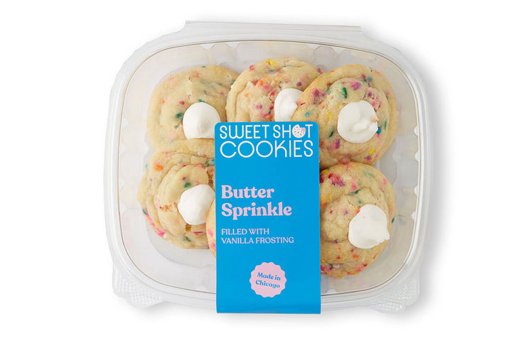 Sweet Shot Cookies Butter Sprinkle Funfetti (6 cookies)